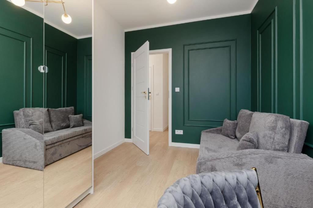 Butas Green In Warsaw's Bemowo District With A Garden And Double Garage